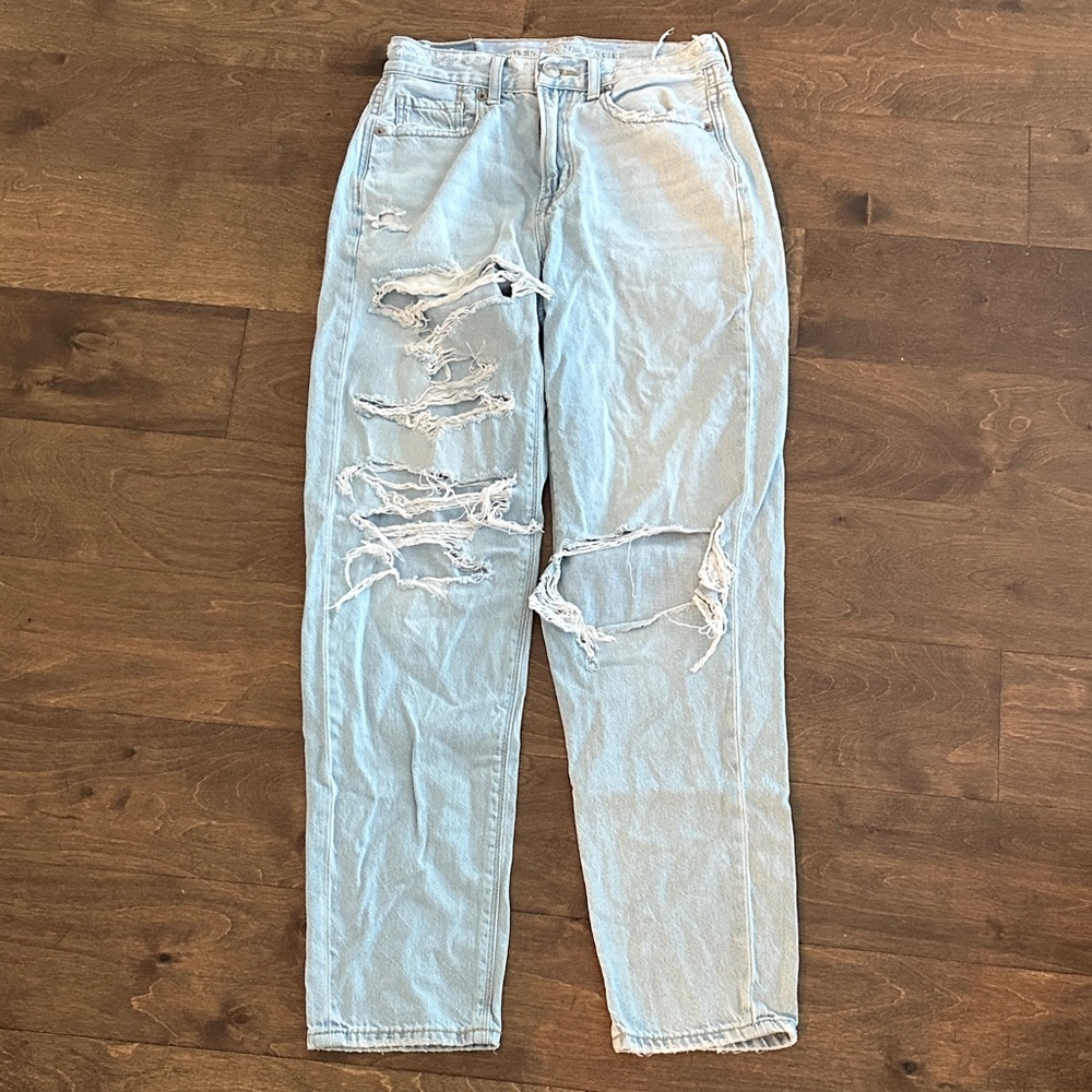 Mom Straight American Eagle Jean size